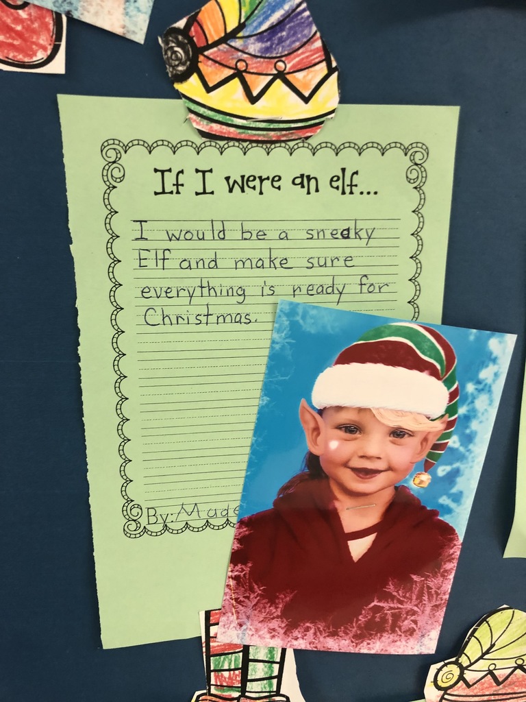 If I were an Elf writing from Kindergarten