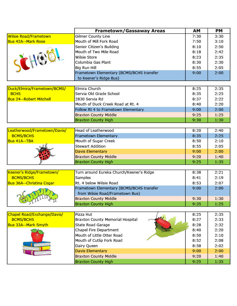 Summer Bus Schedule p3