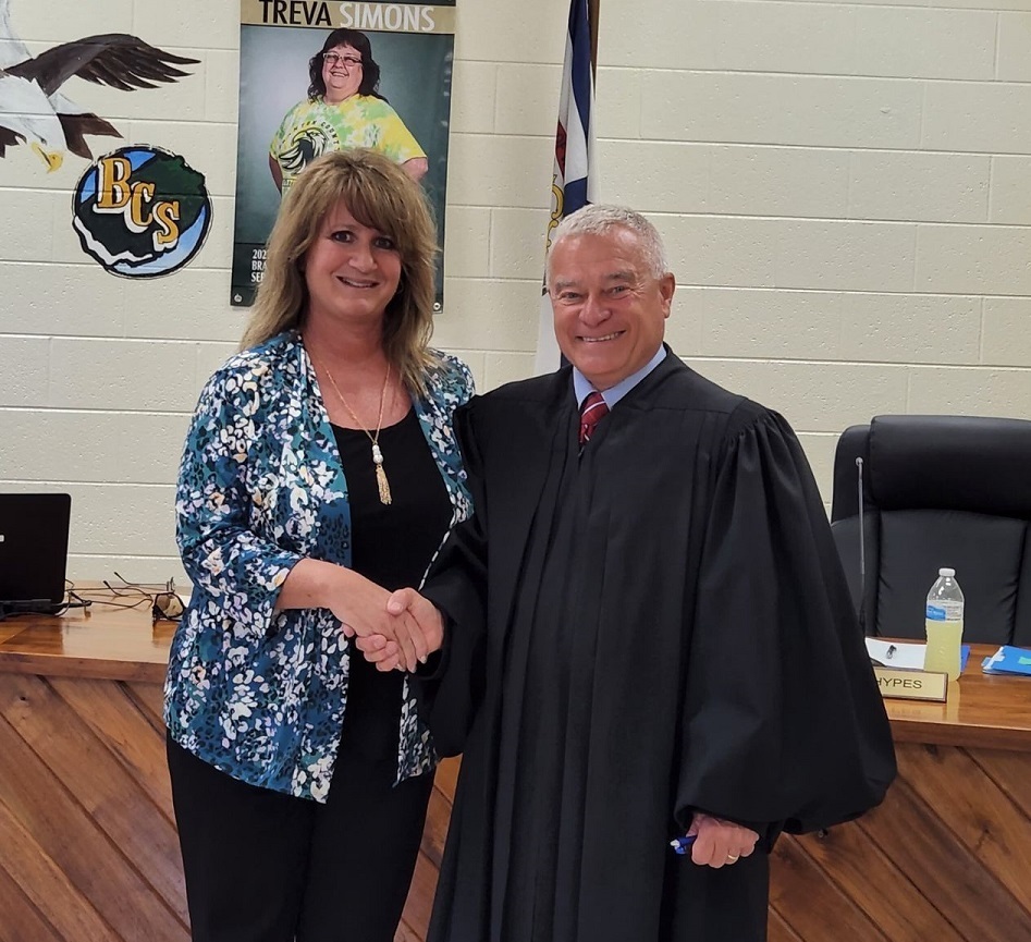 Superintendent of Braxton County Schools: Dr. Rhonda Combs and the Honorable Judge Richard Facemire