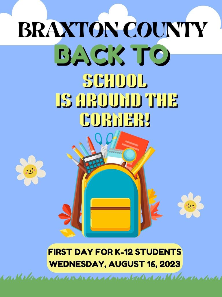 Back to School Image August 16, 2023 first day for students